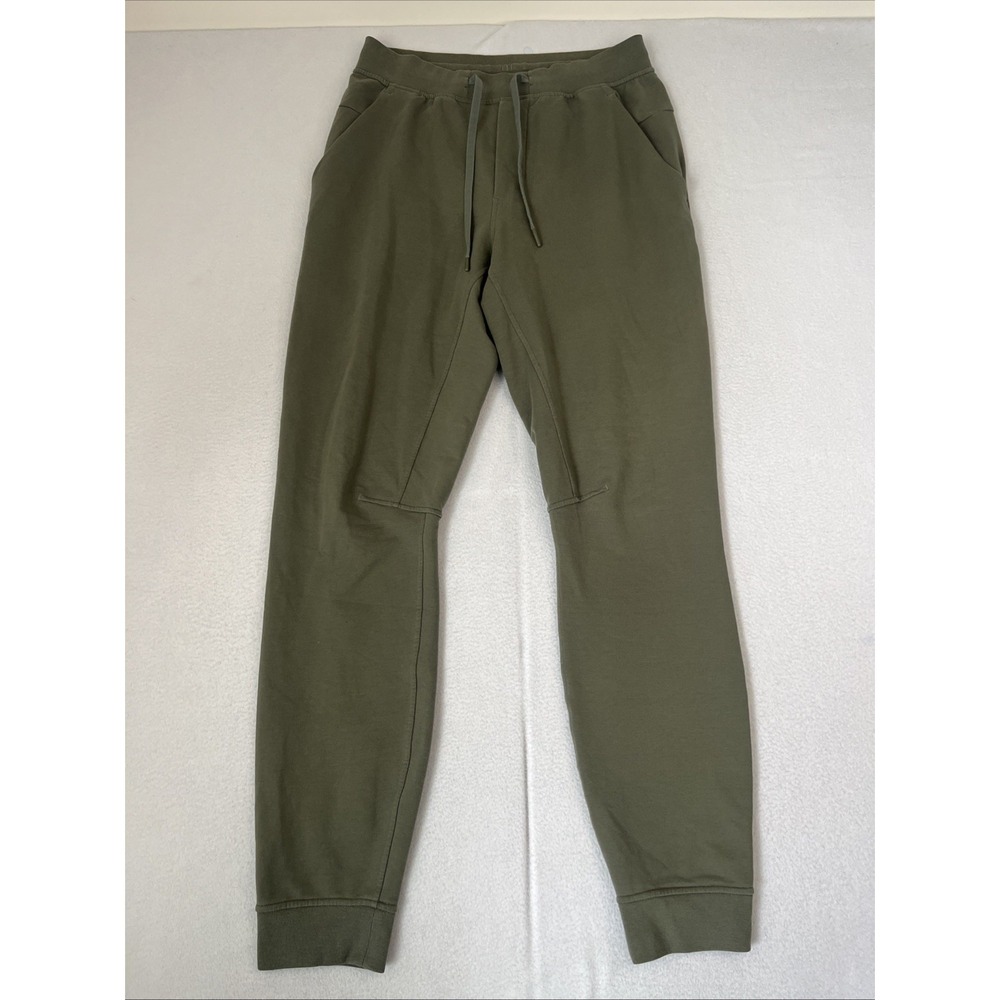 Lululemon City Sweat Jogger Mens M Tall Grey Sage Breathable Stretch M5585T EUC